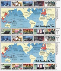 United States 29¢ World War II: Turning the Tide Postage Stamp #2765 Full Sheet