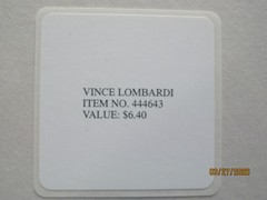 1996 VINCE LOMBARDI STAMPS SEALED UNCUT USPS PRESENTATION BLOCK OF 20 STAMPS