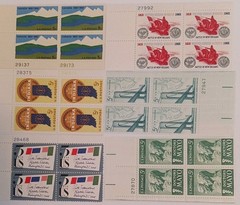Lot of Unused 5 Cent Stamps, Vintage Five Cent U.S. Postage Stamps lot 7