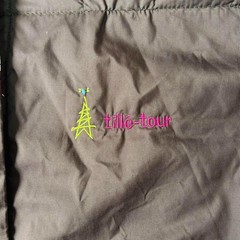 Till tour stamp pattern reversible padded quilting jacket vintage style