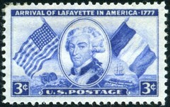 USA 1952 – The Arrival of Lafayette in America, 1777 – MNH Stamp 😉 Scott #1010
