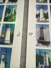 Two Full Sheets x 20 PACIFIC Lighthouses 41¢ US Postage Stamps 4146-4150 2006