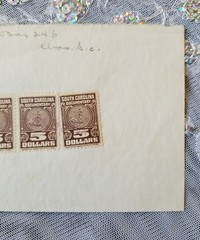 Stamp $5 Dollar South Carolina Documentary