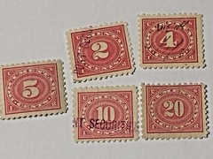 US STAMP DOCUMENTARY SCOTT # 252-256