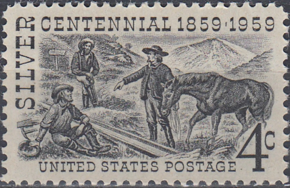 USA 1959 – Silver Centennial, 1859-1959 – MNH Collectible Stamp😎Scott #1130 🤩