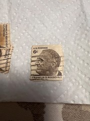 USA – 1966 – Prominent Americans – Roosevelt – Coil Vertical – 6¢ – #3281