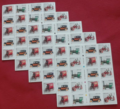 Four (4) Booklets x 20 = 80 of ANTIQUE TOYS 37¢ US Postage Stamp USA # 3642-3645