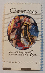 U.S. Postage ~ Christmas Angles/St. Lucy Legend ~ 8¢ Stamp ~ Posted ~ 1972 ~ K19