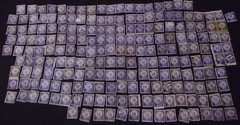 # 1057 – 1956 Liberty Series Coil Stamps – 3¢ Statue Of Liberty Used 1 Stamp + 2