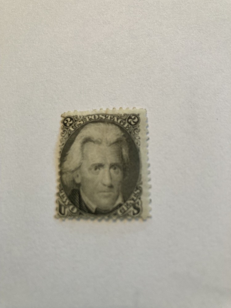 postage stamp for sale, 1847 Andrew Jackson «Black Jack» mint, lightly hinged