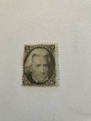 postage stamp for sale, 1847 Andrew Jackson «Black Jack» mint, lightly hinged