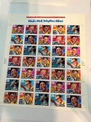 Scott #2724-30. 29c Rock & Roll/Rhythm & Blues sheet of 35. MNH. free shipping