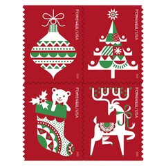 USPS Holiday Delights 2020 Forever Stamps – Booklet of 20 Postage Stamps