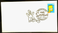2009 The Simpsons 1st Day Issue 6 1/2″ x 3 5/8″ .44 cents Stamped Envelope
