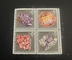 1974 #1538-41 10¢ Mineral Heritage block stamps
