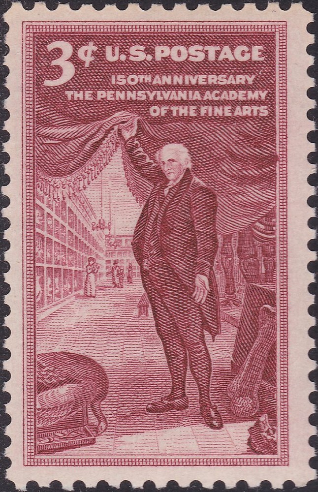 USA 1955 – 150th Anniversary, The Pennsylvania Academy of the Fine Arts — #1064