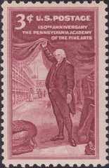 USA 1955 – 150th Anniversary, The Pennsylvania Academy of the Fine Arts – #1064