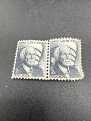Rare 1966 Frank Lloyd Wright 2 Cent U.S. Postage Stamp –Mint /Unused Set Of 2 #5