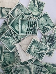 Cancelled Vintage US Presidents Definitive Stamp Lot Washington Jackson Lincoln