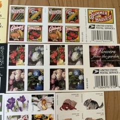 FOREVER STAMPS USPS 8 Books Sheets CHRISTMAS CARD Flowers Animals Pets