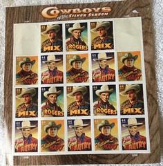 Cowboys Of The Silver Screen $.44 Usa Stamps A615