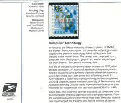 Scott # 3106…32 Cent…Computer Technology + Postal History