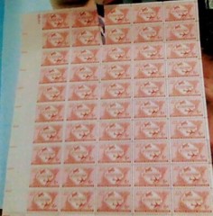 # C47 – 1953 6c Airmail Powered Flight, Full Sheet of 50 Stamps, Very Fine