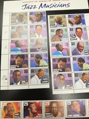 Collectors Lot of Jazz Singers/Popular Singers Postal Stamps – NEW – not hinged
