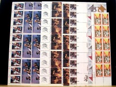 US – 12 PANES 13 Cent & 10 Cent STAMPS – MNH – FACE VAL $41.00