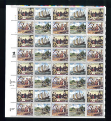 United States 29¢ Voyage of Columbus Postage Stamp #2620-23 Full Sheet