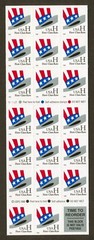 U.S. Scott# 3268c, 1998 H Series Hat, Plate# V1112, Pane of 20, SCV: $15.00