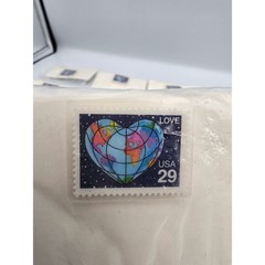 USA 29 Cent LOVE Heart Globe Postage Stamps pins Pack of 12