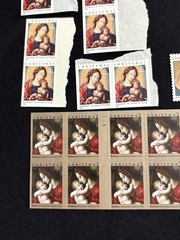 Unused USPS Christmas Stamp Lot Madonna Child Forever 37c 39c 1991-2018 MNH