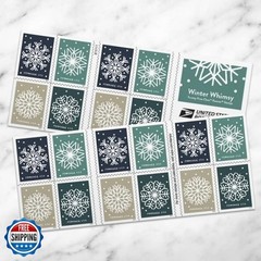 Winter Whimsy 2024 (1 Booklet, 20 Stamps) First-Class Mail Foreve