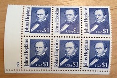 U.S. Postage Stamp – John’s Hopkins – 6 Total Stamps) NEW