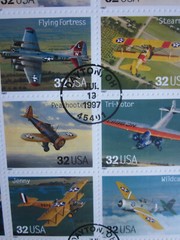 CLASSIC AMERICAN AIRCRAFT First DAY ISSUE Pane of 20 beautiful stamps 1997