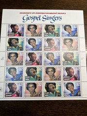 SCOTT#3216 -3219 SHEET Of 20 GOSPEL SINGERS 32 CENTS FACE MNH-1998