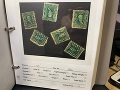 US Postage, Scott #300, 1 Cent, 1903, Franklin, Blue-Green Used (6x)