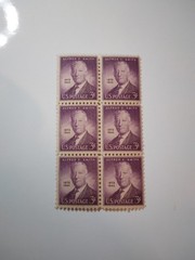 ANTIQUE RARE 1873-1944 ALFRED E. SMITH 3 CENT PURPLE UNUSED STAMP SHEET