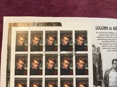 US SCOTT 3082 PANE OF 20 JAMES DEAN 1st DAY ISSUE HOLLYWOOD 32 CENTS MNH