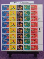 Scott # 2553-57 Summer Olympics 1991 – USPS Postage Stamps