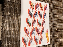 20 Hot wheels Forever Stamps