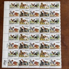 US SCOTT 2098-2101 SHEET OF 40 AMERICAN DOGS Fine