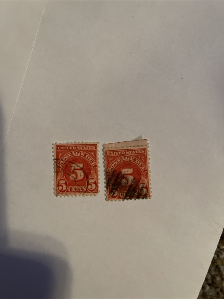 postage Due 5 Cent Stamp