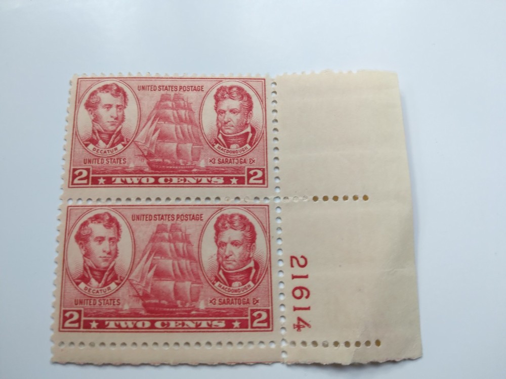 Rare Red ship stamp Decatur ,mcdonough stamp