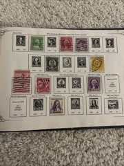Vintage 1930s U.S. Stamp Album – 1893 Columbians, Prexies, Airmail & Philippines