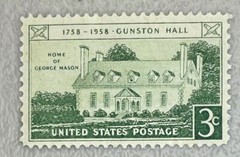 US Stamps Scott # 1108 Gunston Hall MNH