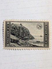 Stamp Great Head, Acadia 7 Cent