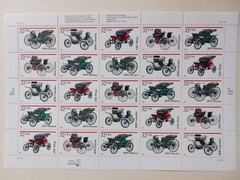 ANTIQUE AUTOMOBILES SHEET OF 25 STAMPS 32 CENT Scott#3019-3023