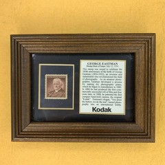 George Eastman Kodak matted framed 1954 stamp and bio